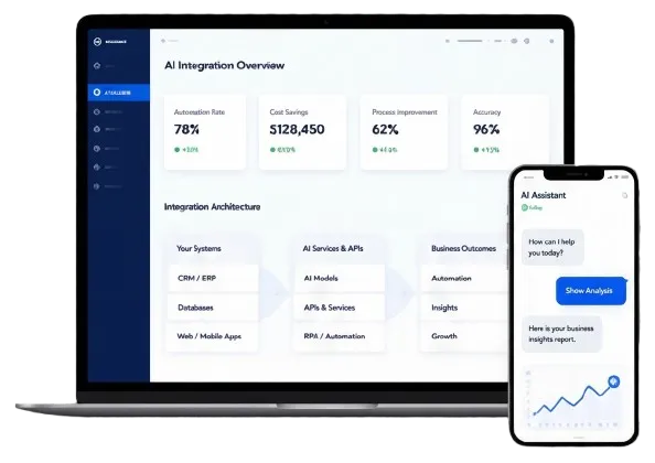 AI Integration Dashboard and Mobile Preview