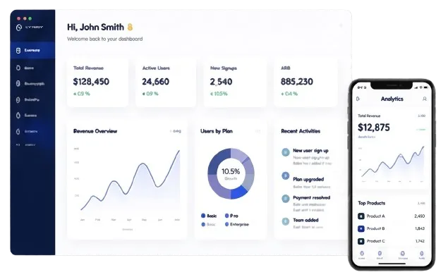 SaaS UI/UX Design Solutions Preview